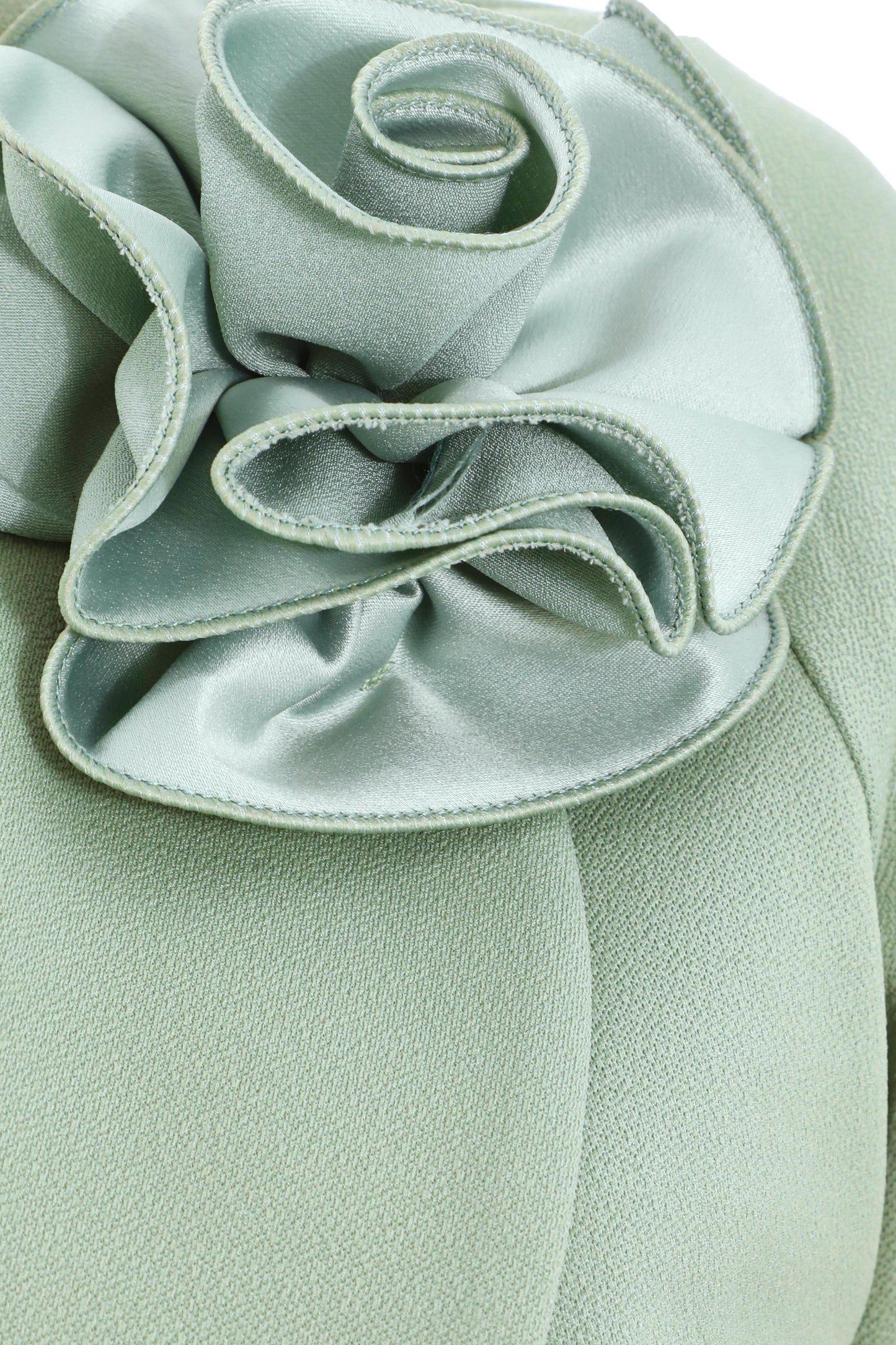 Sage Green Corsage Crop Jacket