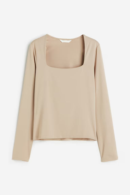 LONG-SLEEVED JERSEY TOP (H&M CLOTHING)