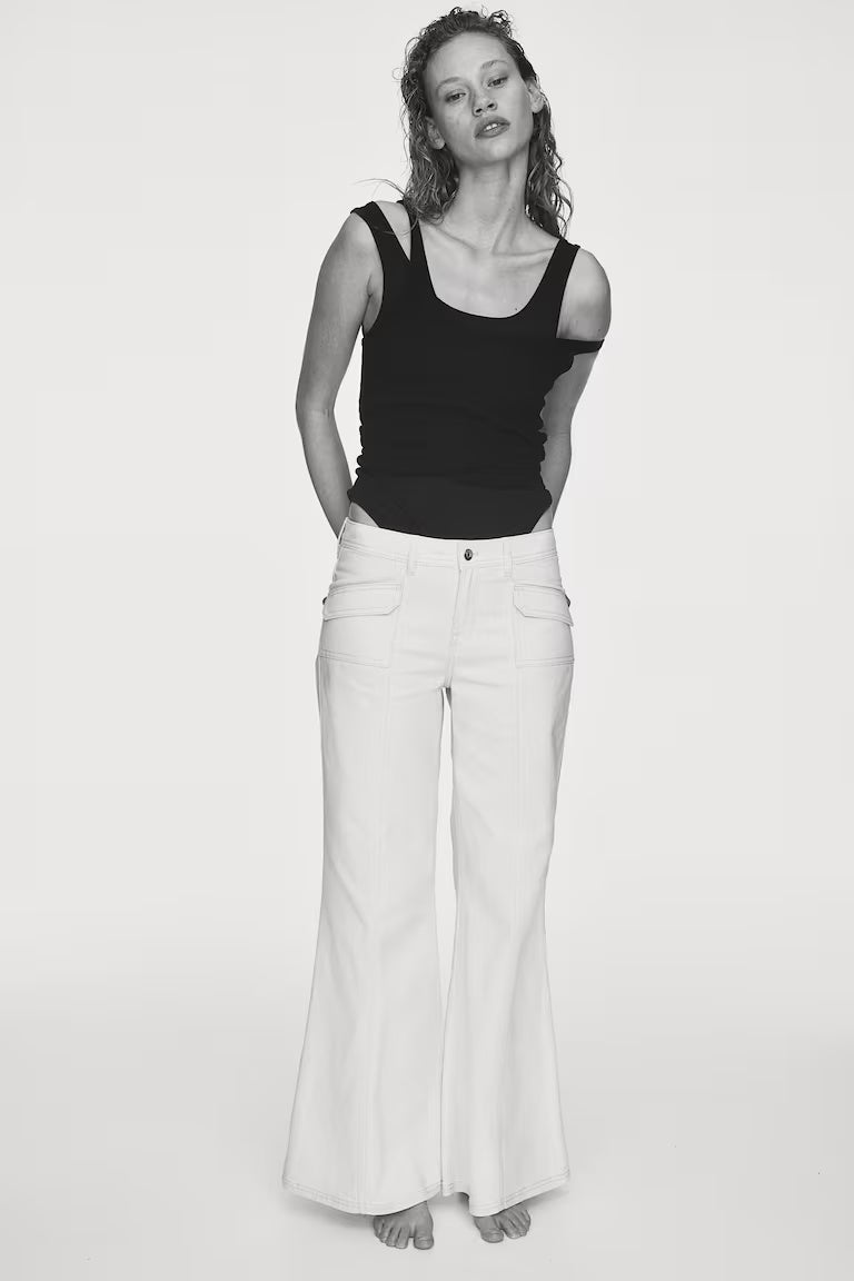 WIDE TWILL TROUSERS â€” S Small 6