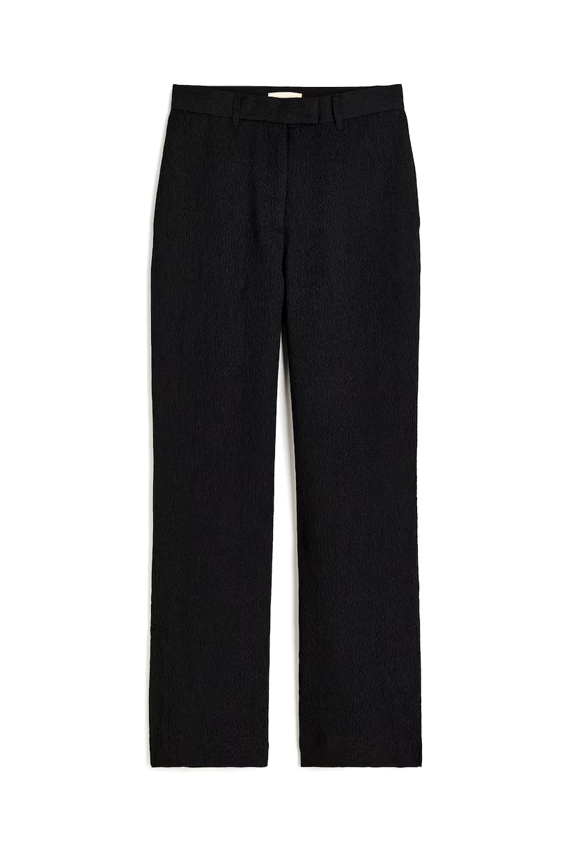 TEXTURED-WEAVE TROUSERS (H&M CLOTHING)