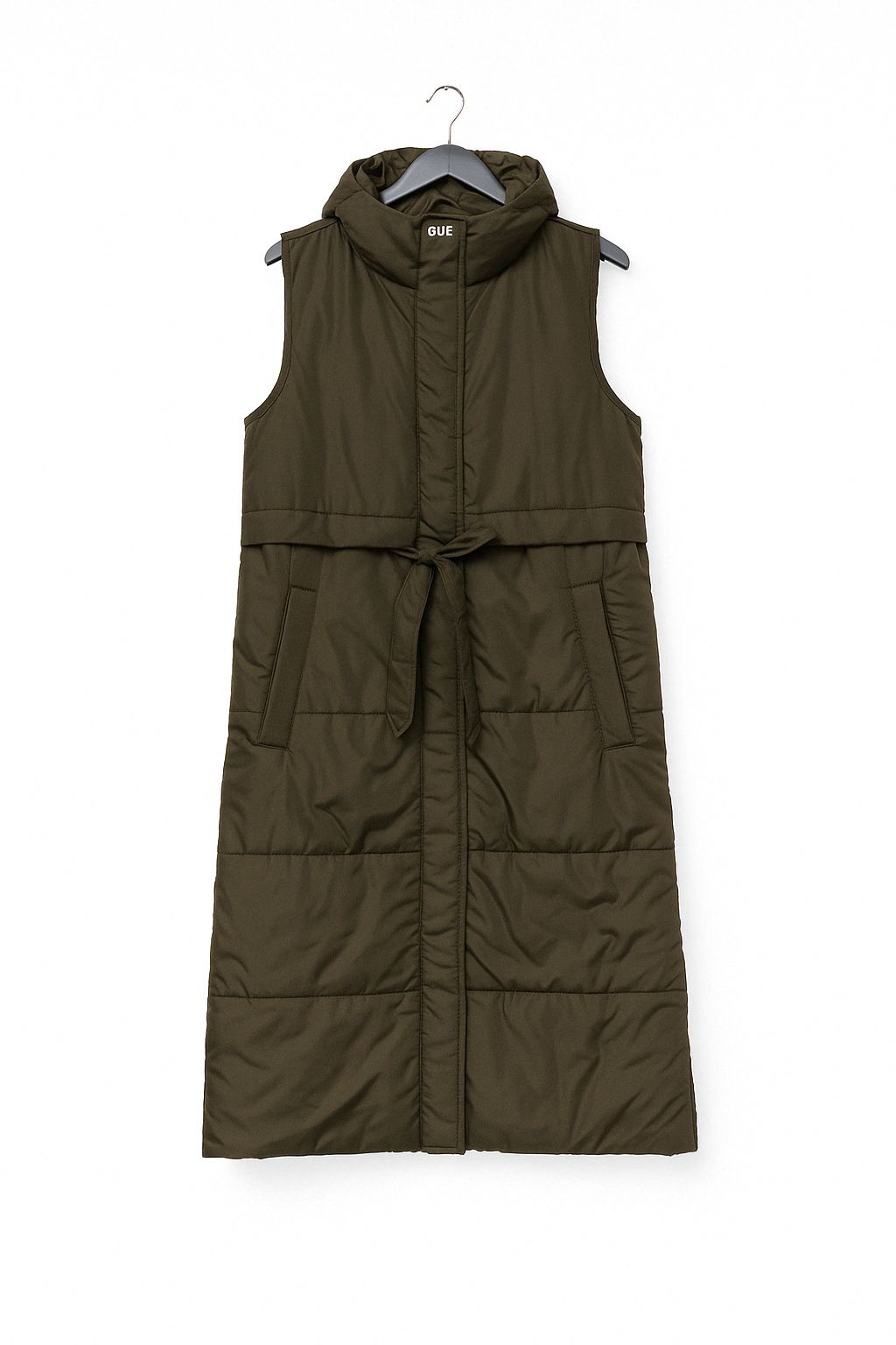 KHKI PLY PADD HOOD TIE FRNT LONG GI â€” M