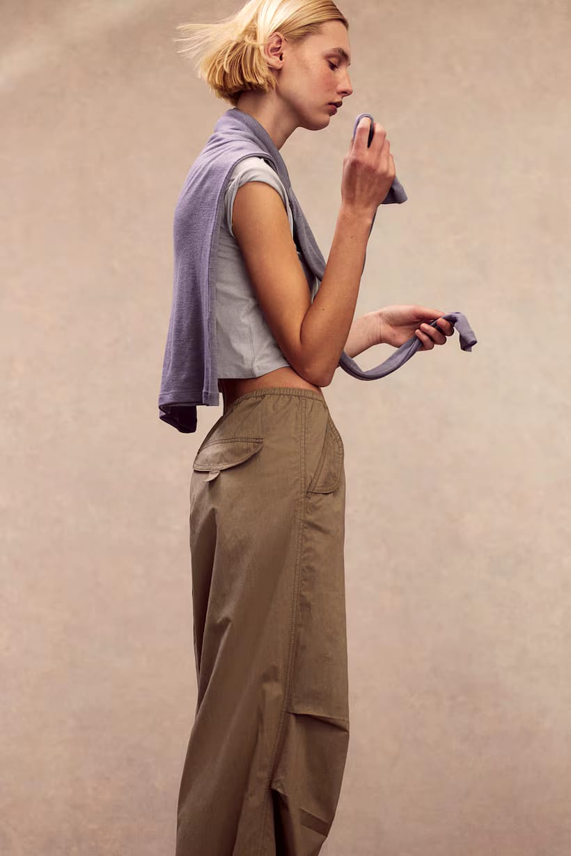 PARACHUTE TROUSERS — L