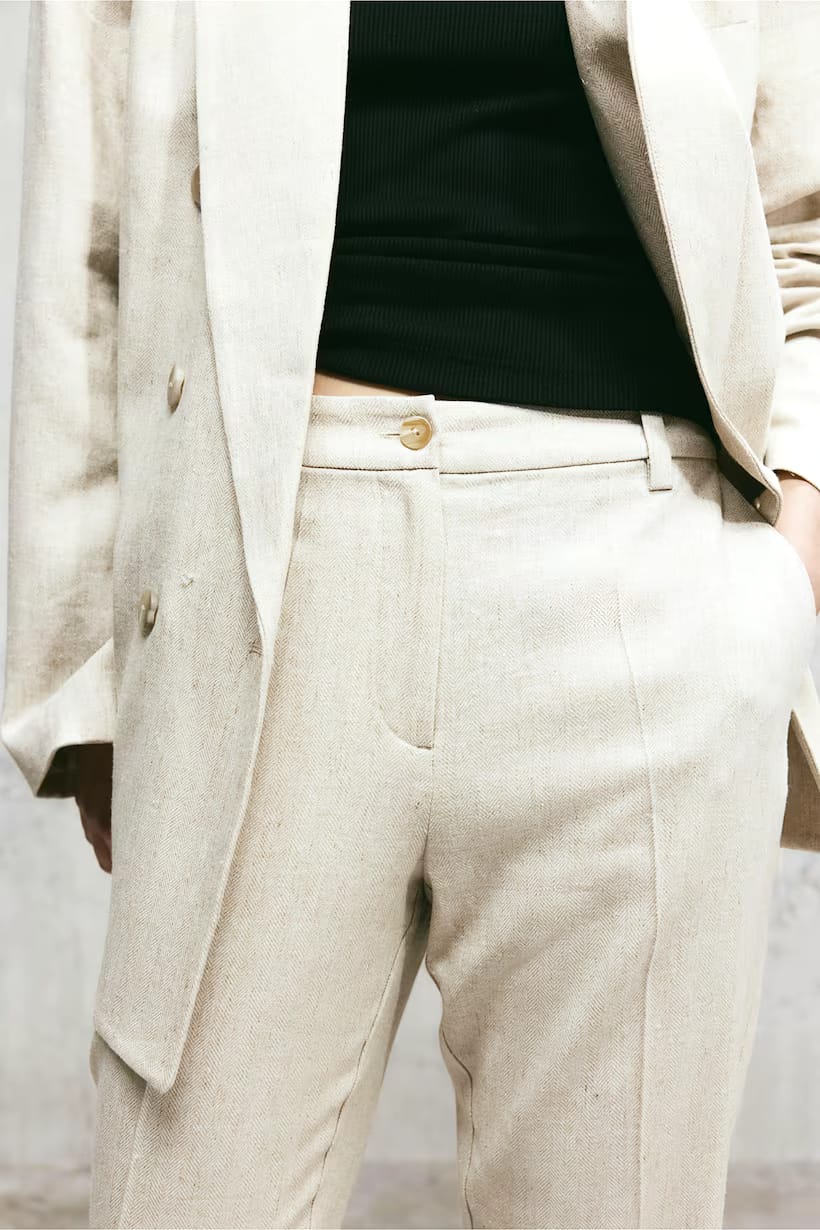 LINEN-BLEND TROUSERS — 12