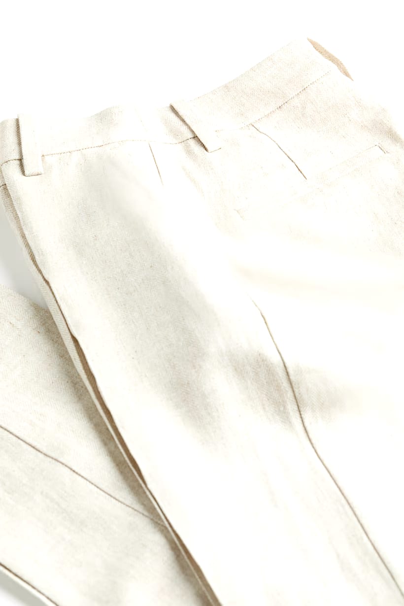 LINEN-BLEND TROUSERS — 12
