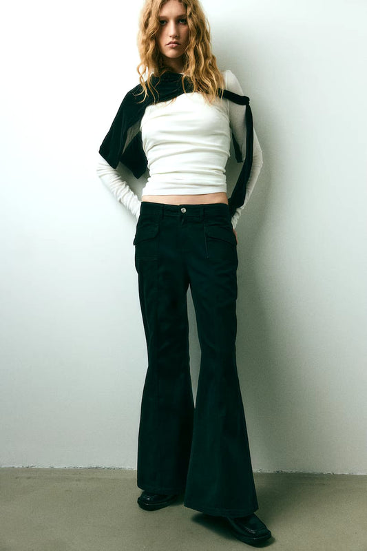 WIDE TWILL TROUSER (H&M CLOTHING)