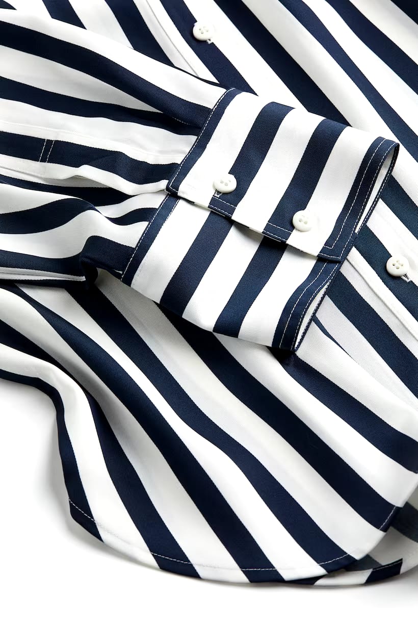 Twill blouse — M