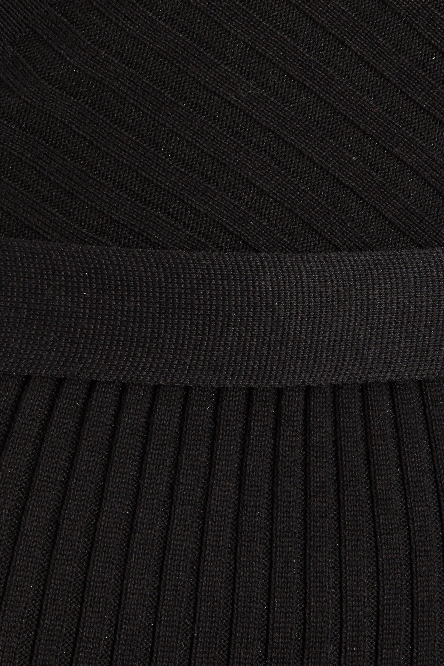 Black Batwing Knitted Jumper Dress