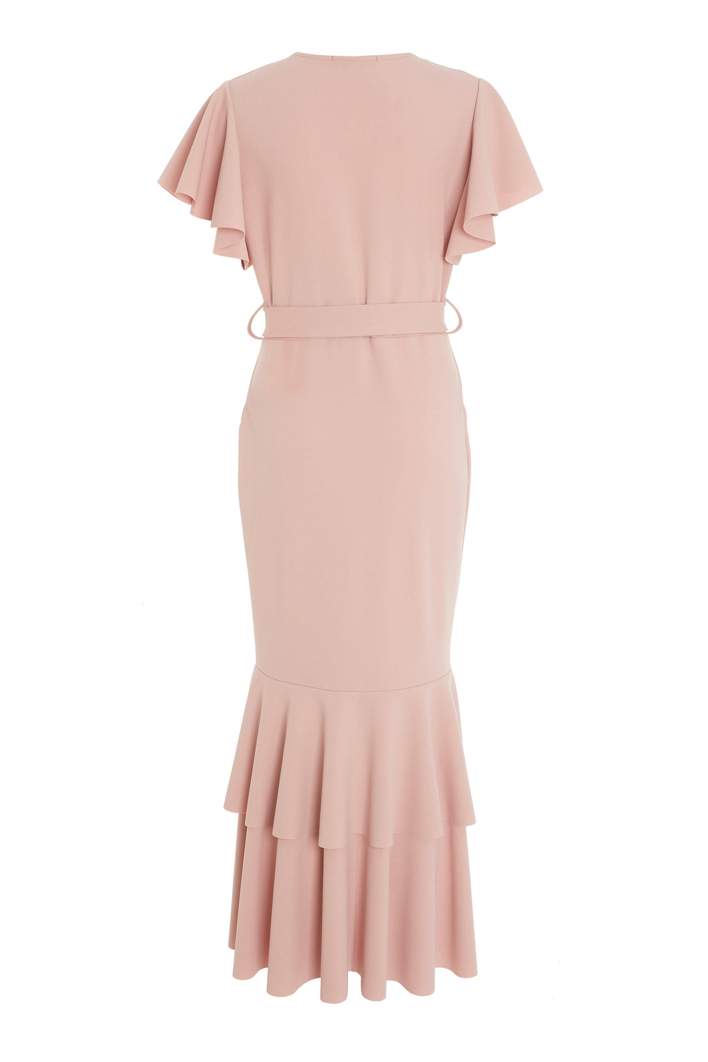 Frill Hem Midi Dress