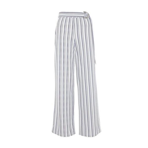 White Striped Palazzo Trousers