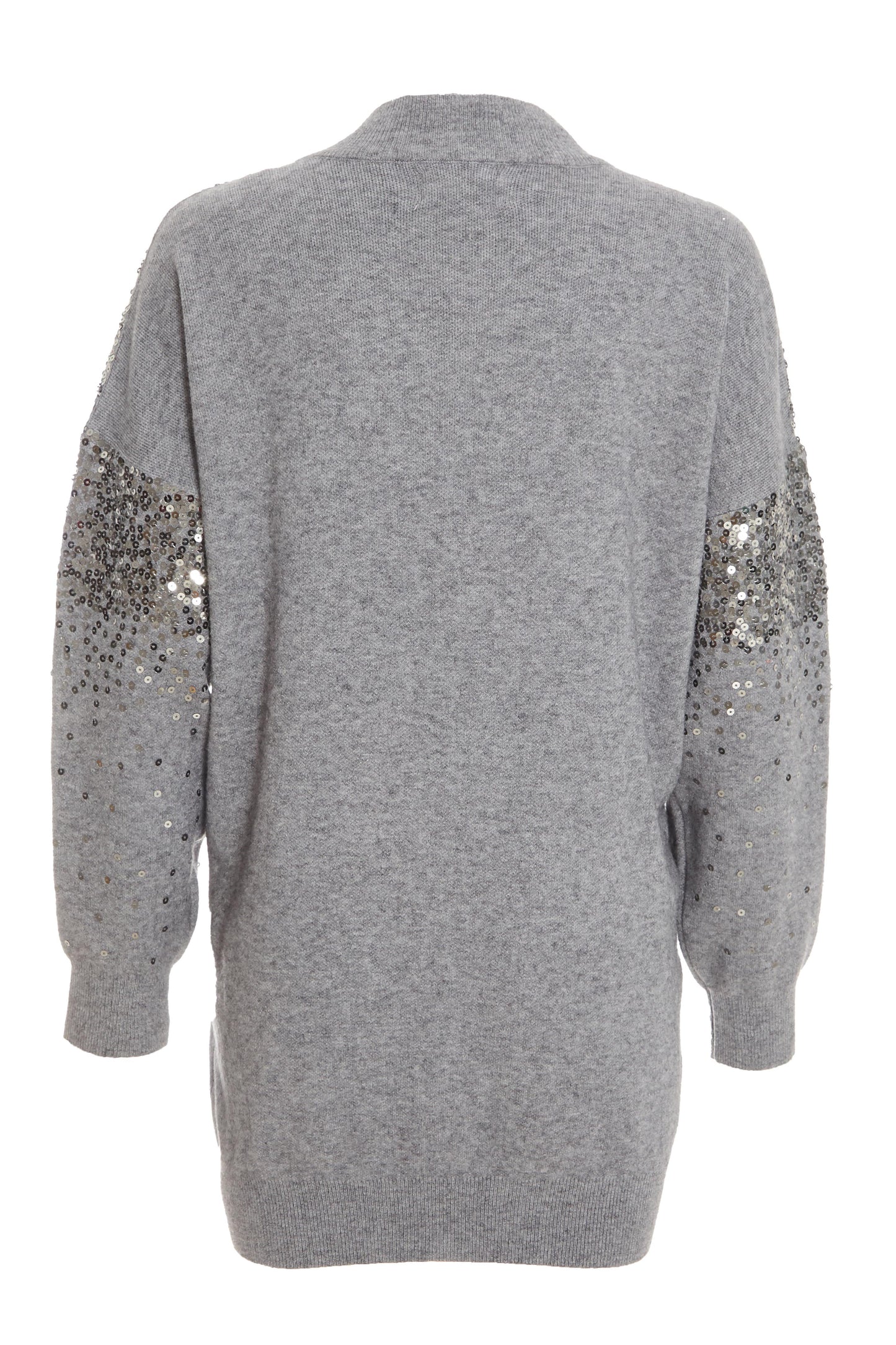 Knitted Long Sequin Jumper