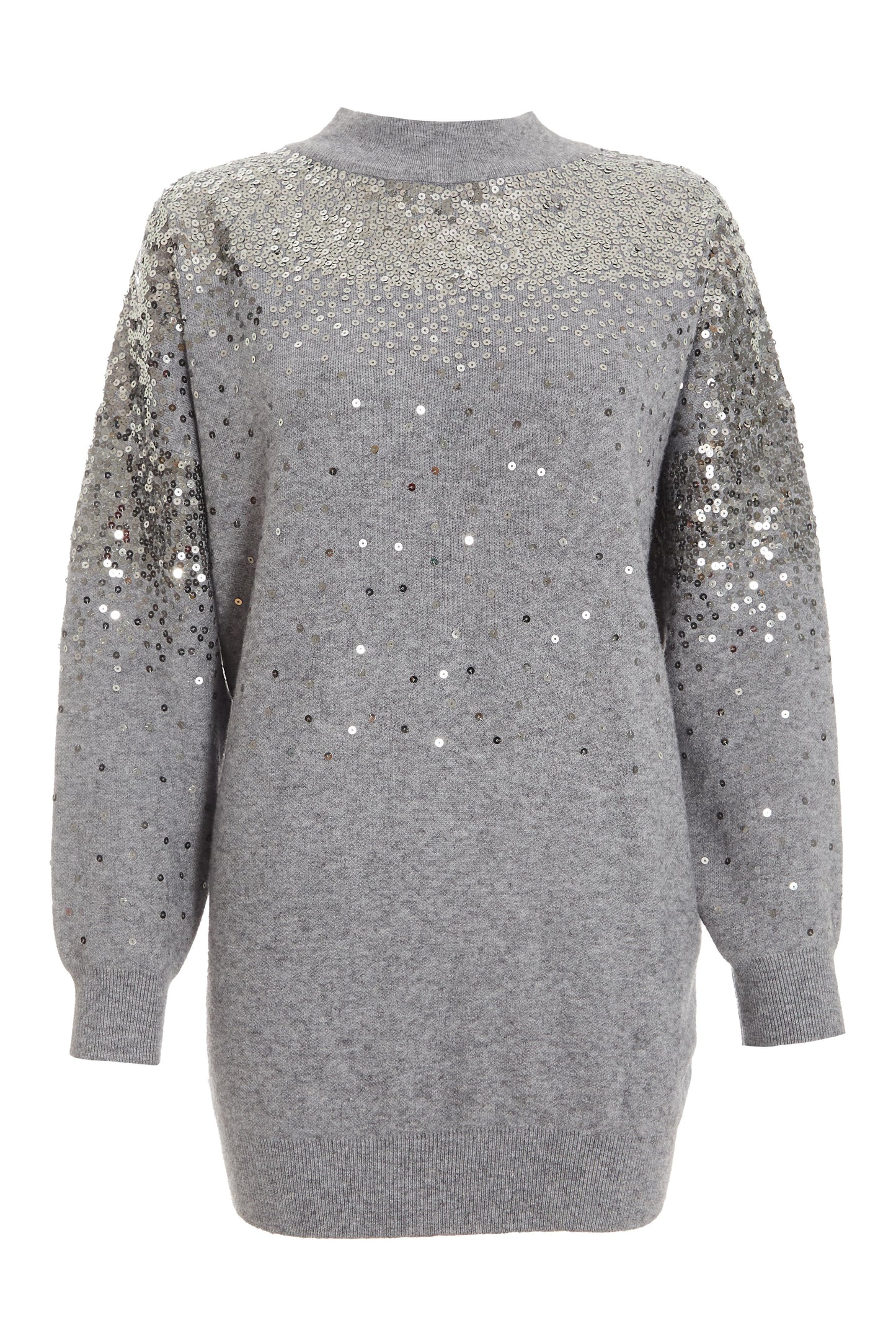 Knitted Long Sequin Jumper