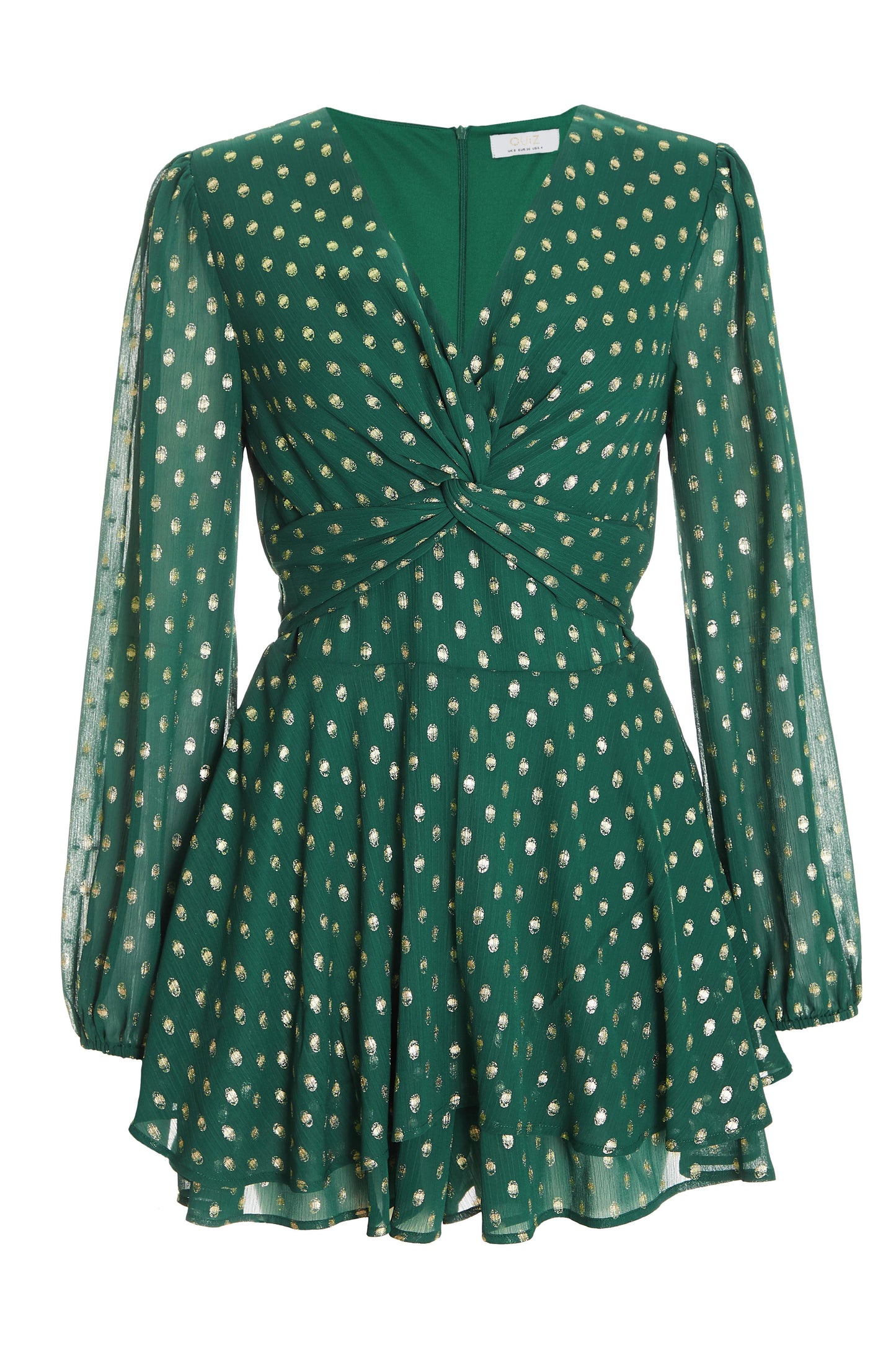 Petite Chiffon Foil Playsuit